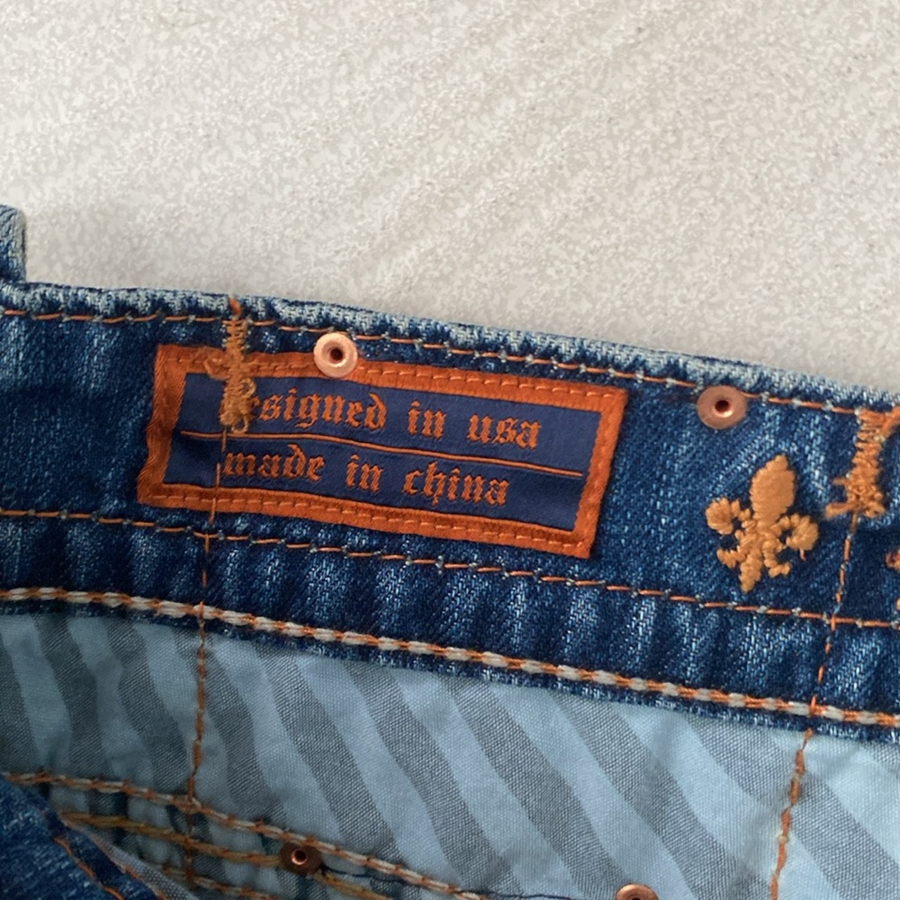 Vintage men’s Rock Revival denim Mick boot cut jeans size 36x30 - Picture 8 of 15